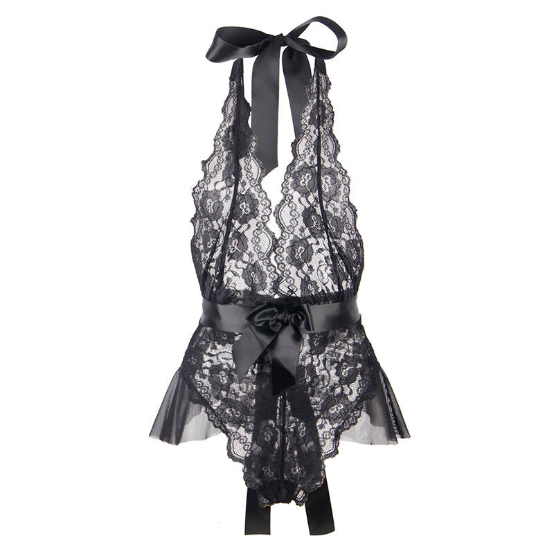 SUBBLIME - 930882 SEXY BODY WITH RUFFLES BLACK L/XL