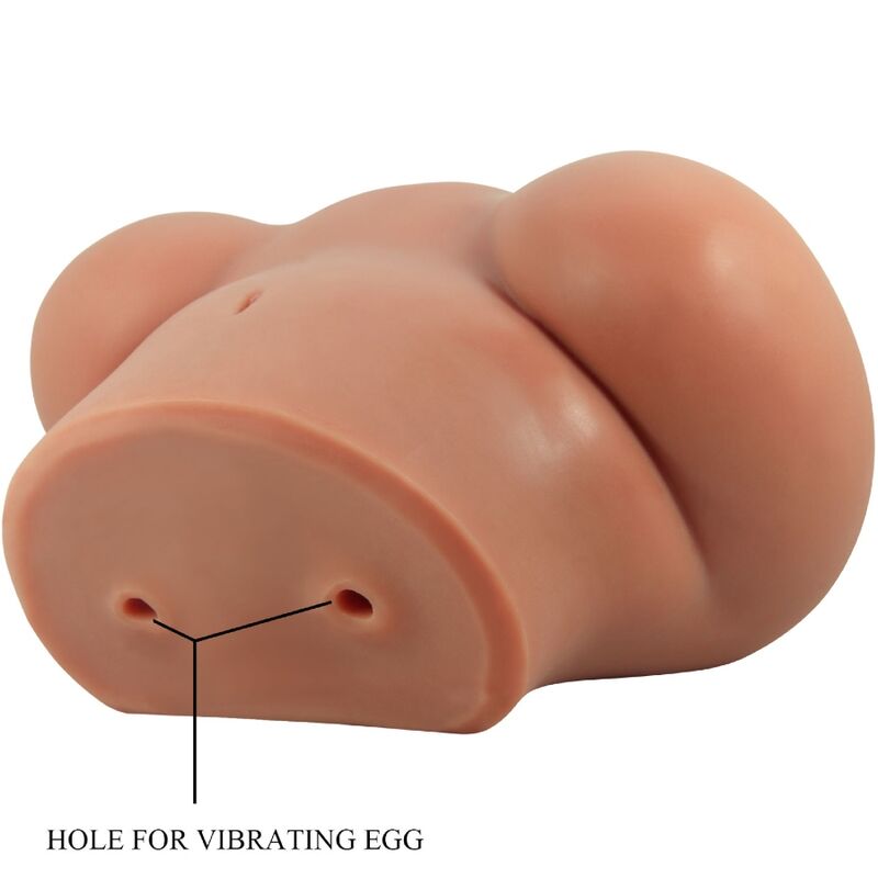 CRAZY BULL - LUNA VIBRATOR BUTT WITH REALISTIC VAGINA AND ANUS FLESH CONTROL REMOTO