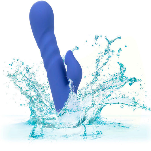 CALEXOTICS - L.A LOVE VIBRATOR & SUCKER BLUE BY CALIFORNIA DREAMING