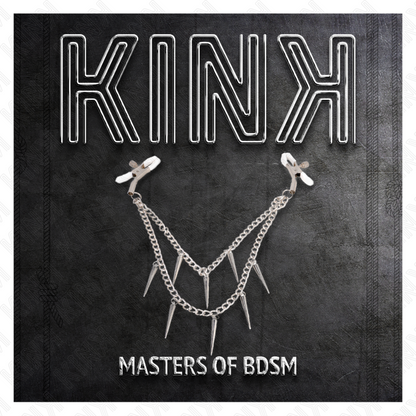 KINK - NIPPLE CLAMPS WITH SPIKES CHAINS 30 CM