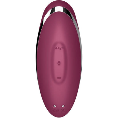 SATISFYER - TAP & CLIMAX 2 VIBRATOR & STIMULATOR RED