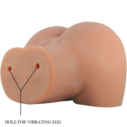 CRAZY BULL - MILA VIBRATOR BUTT WITH REALISTIC VAGINA AND ANUS FLESH CONTROL REMOTO